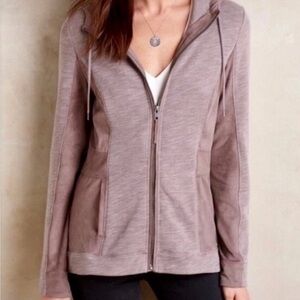 Akemi + Kin by Anthropologie Purple Zip Up Hoodie Size S